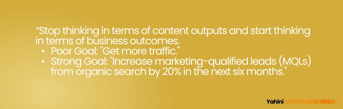 Business Goal Connection Yahini