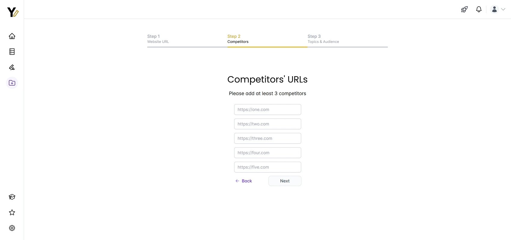 Yahini app new project competitors screen screenshot