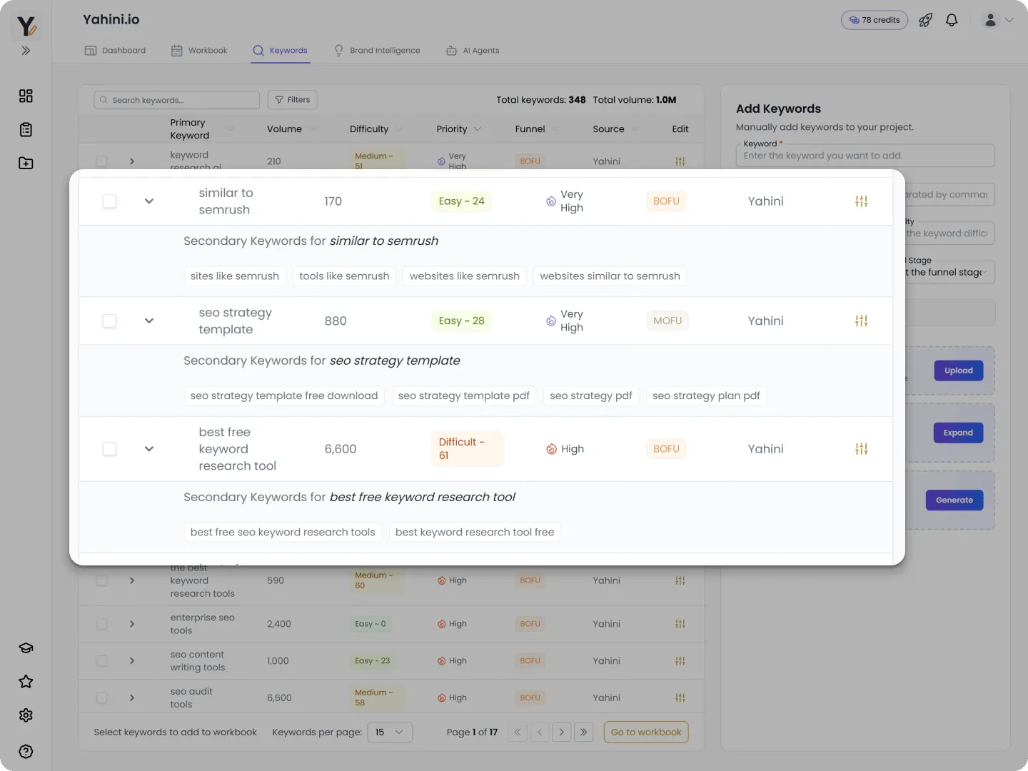 Yahini app secondary kw screenshot