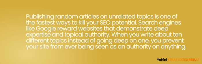 Strategic Depth Yahini